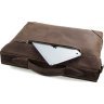 Качественный мужской портфель коричневого цвета в винтажном стиле VINTAGE STYLE (14441) - 7