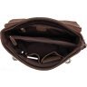 Качественный мужской портфель коричневого цвета в винтажном стиле VINTAGE STYLE (14441) - 9
