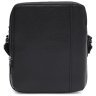 Качественная мужская кожаная сумка-планшет черного цвета Ricco Grande 71663 - 1