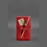 Женский кожаный блокнот (Софт-бук) красного цвета на хлястике - BlankNote (41963) - 4
