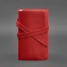 Женский кожаный блокнот (Софт-бук) красного цвета на хлястике - BlankNote (41963) - 5
