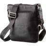 Классическая мужская сумка-планшет на плечо из натуральной кожи SHVIGEL (2419113) - 2