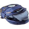 Вместительный нейлоновый рюкзак синего цвета Vintage (14821) - 3