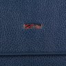 Кожаный стильный портфель из мягкой кожи синего цвета - DESISAN (11598) - 6
