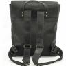 Классический мужской рюкзак черного цвета с клапаном VATTO (12104) - 3