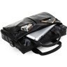 Черная мужская деловая сумка для ноутбука и документов А4 VINTAGE STYLE (14054) - 5