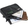 Черная мужская деловая сумка для ноутбука и документов А4 VINTAGE STYLE (14054) - 8
