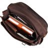 Наплечная сумка мессенджер из винтажной кожи с клапаном VINTAGE STYLE (14476) - 10