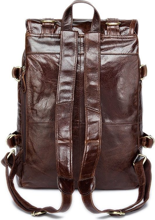 Современный городской рюкзак из натуральной кожи VINTAGE STYLE (14843)