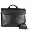 Мужской черный портфель с отделением для ноутбука - DESISAN (11599) - 2