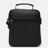 Мужская черная кожаная сумка-барсетка на молнии Keizer (21340) - 3
