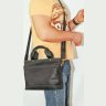 Деловая мужская сумка из кожи Крейзи с ручками и плечевым ремнем VATTO (11905) - 12