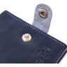 Синее мужское портмоне из гладкой кожи без монетницы Shvigel (2416465) - 3
