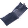 Синее мужское портмоне из гладкой кожи без монетницы Shvigel (2416465) - 5