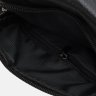 Мужская черная сумка-барсетка из натуральной кожи с крупно-выраженной фактурой Keizer (22067) - 5