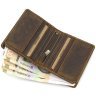 Мужское портмоне миниатюрного размера из натуральной кожи крейзи хорс коричневого цвета Visconti Arrow 69164 - 6