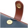 Синяя женская сумка-клатч горизонтальногого типа из натуральной кожи Vintage 2422428 - 4