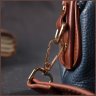 Синяя женская сумка-клатч горизонтальногого типа из натуральной кожи Vintage 2422428 - 10