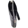 Мужской кожаный клатч-барсетка черного цвета на молнии TARWA (21724) - 5