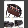 Функциональный мужской портфель под ноутбук коричневого цвета VINTAGE STYLE (14749) - 7