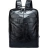 Елегантний чорний рюкзак під ноутбук на два відділення VINTAGE STYLE (14845) - 1