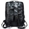 Элегантный черный рюкзак под ноутбук на два отделения VINTAGE STYLE (14845) - 3