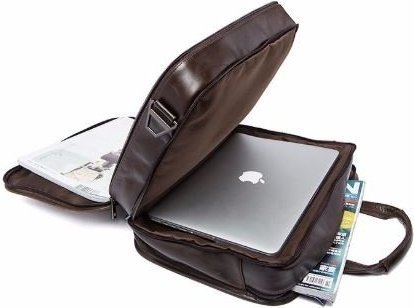 Функциональная деловая сумка для документов и ноутбука VINTAGE STYLE (14870)