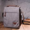 Серая мужская сумка-барсетка из текстиля Vintage (2421263) - 8