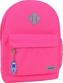 Яркий малиновый рюкзак для девочек из текстиля Bagland (55565)
