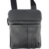 Наплечная мужская сумка из винтажной кожи черного цвета VATTO (11707) - 1