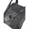 Наплечная мужская сумка из винтажной кожи черного цвета VATTO (11707) - 8