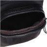 Мужская повседневная сумка-слинг из натуральной кожи черного цвета Keizer 66165 - 5