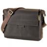 Вместительная мужская сумка коричневого цвета из винтажной кожи Tom Stone (12180) - 1