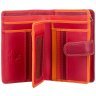 Красно-бордовый кожаный женский кошелек среднего размера с RFID - Visconti Fiji 68765 - 11