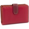 Красно-бордовый кожаный женский кошелек среднего размера с RFID - Visconti Fiji 68765 - 1