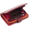 Красно-бордовый кожаный женский кошелек среднего размера с RFID - Visconti Fiji 68765 - 5
