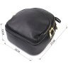 Маленькая женская сумка-рюкзак из качественной кожи черного цвета Vintage (20690) - 11