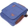 Синяя мужская сумка-барсетка из текстиля Vintage (2421264) - 3
