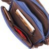 Синяя мужская сумка-барсетка из текстиля Vintage (2421264) - 5