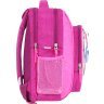 Розовый школьный рюкзак для девочки из текстиля с принтом Bagland 53266 - 2