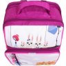 Розовый школьный рюкзак для девочки из текстиля с принтом Bagland 53266 - 4