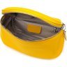 Желтая женская сумка через плечо из натуральной кожи Vintage (2422116) - 5