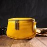 Желтая женская сумка через плечо из натуральной кожи Vintage (2422116) - 6