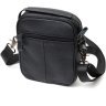 Повседневная мужская сумка-барсетка из натуральной кожи флотар черного цвета Vintage 2422147 - 2
