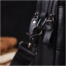 Повседневная мужская сумка-барсетка из натуральной кожи флотар черного цвета Vintage 2422147 - 9