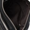 Мужская черная сумка маленького размера из натуральной кожи на плечо Keizer (21347) - 5