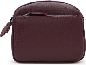Женская фиолетовая сумка-кроссбоди из натуральной кожи флотар Keizer (56066)