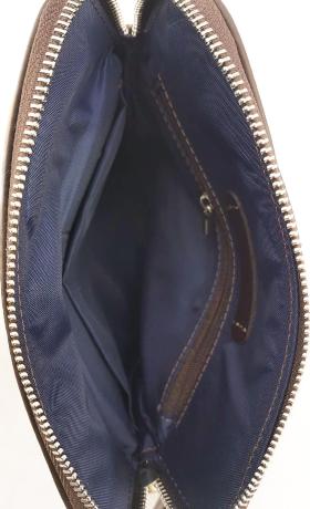 Кожаная мужская сумка-планшет с ремнем на плечо VATTO (11708) - 2