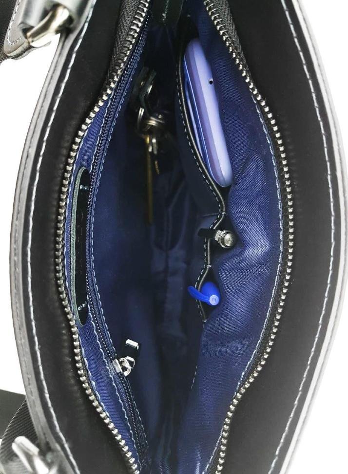 Мужская сумка планшет черного цвета из винтажной кожи VATTO (11808)