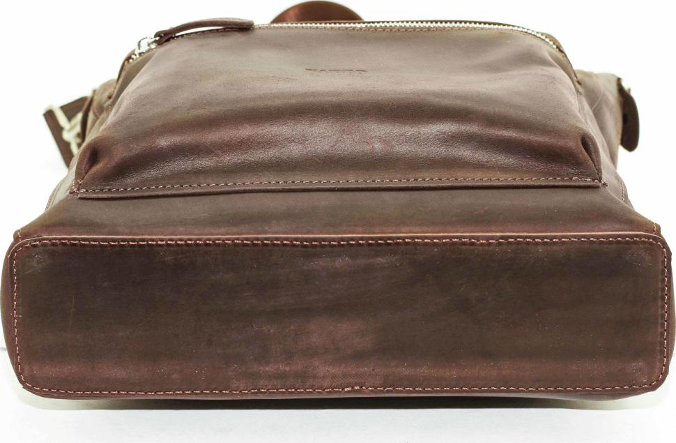Большая мужская сумка из натуральной винтажной кожи VATTO (12107)